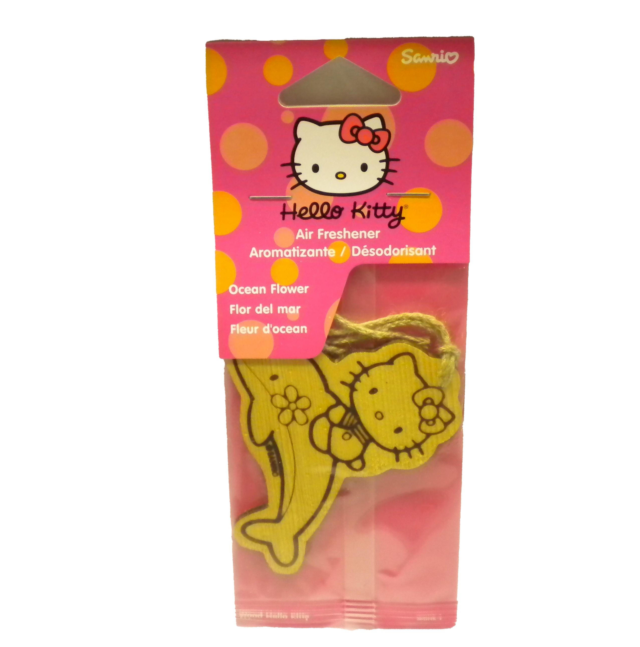 Hello Kitty Wood Dolphin Air Freshener - Unit Of 24 Pieces -MSRP $3.99 Each - U Pay $1.20 Each