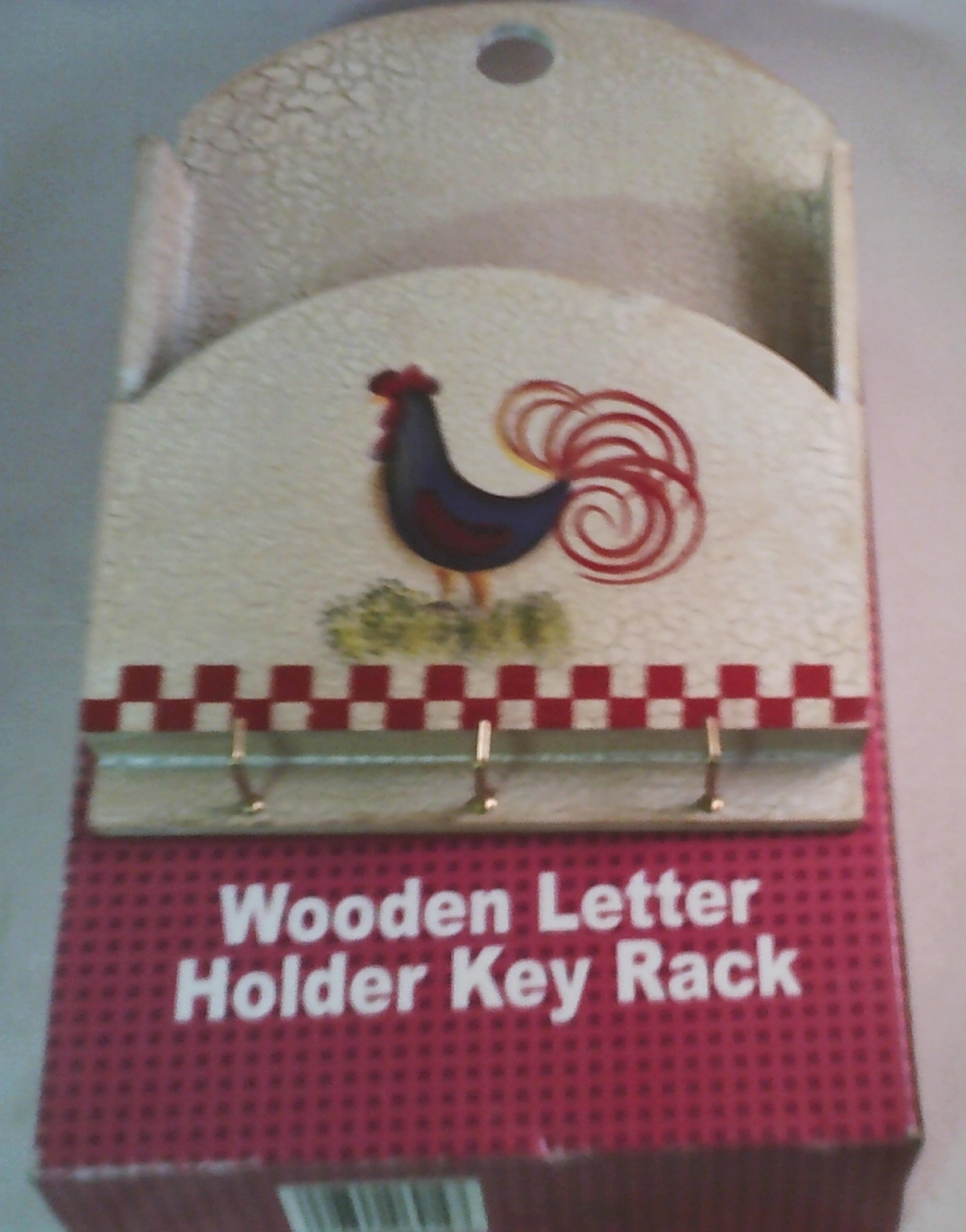 Wood Letter Holder Key Rack - Unit Of 6 Racks - MSRP $14.99 Each - U Pay $4.50 Each