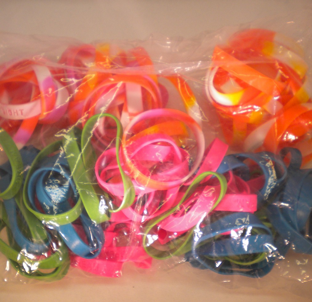 Silicone Bracelets With Popular Sayings - One unit is 48 bracelets - MSRP $2.99 Each - U Pay $.60 Each