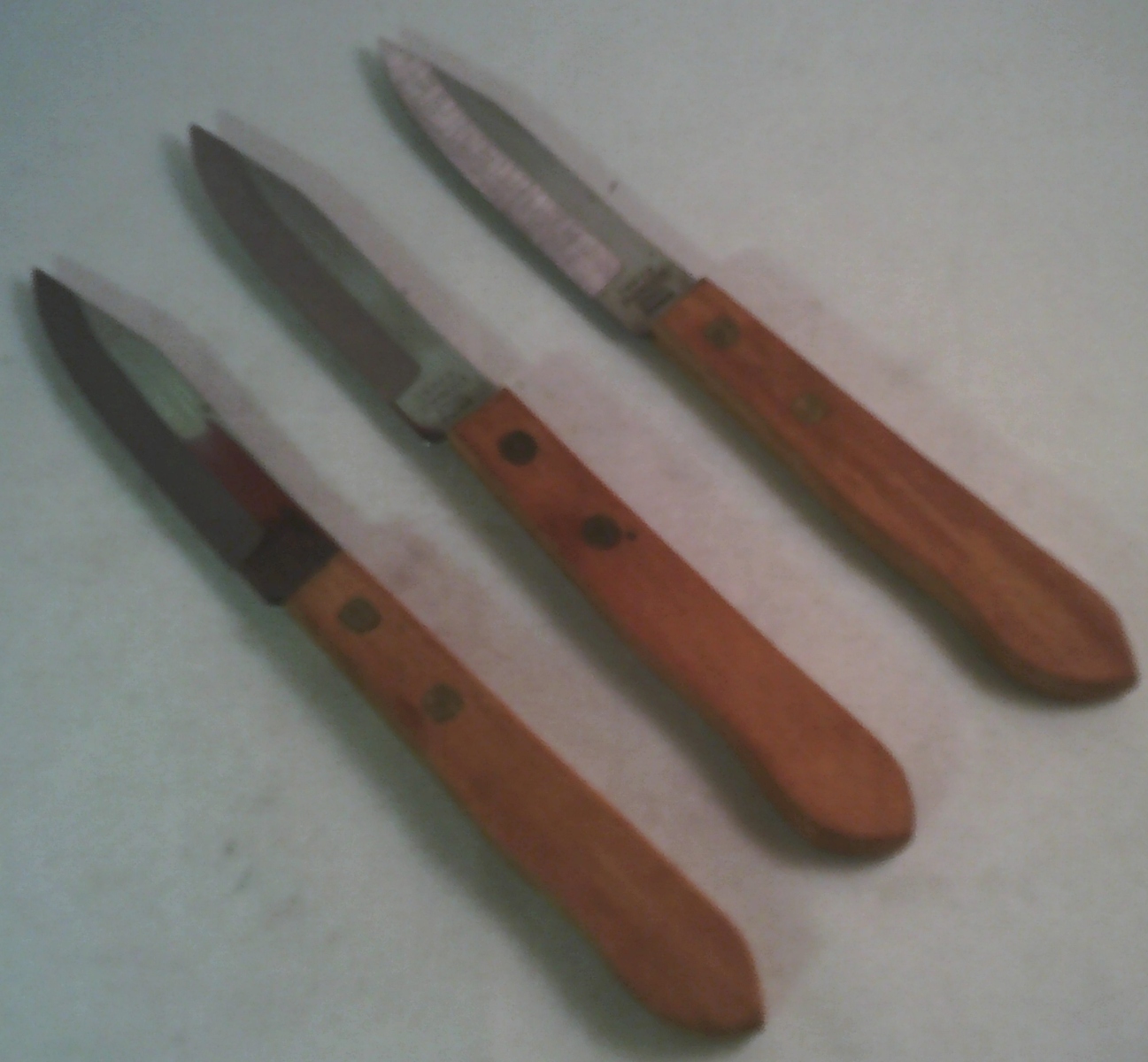 3" Wood Handle Kitchen Paring Knife - Unit Of 36 Knives - MSRP $3.99+ Each - U Pay $.75 Each