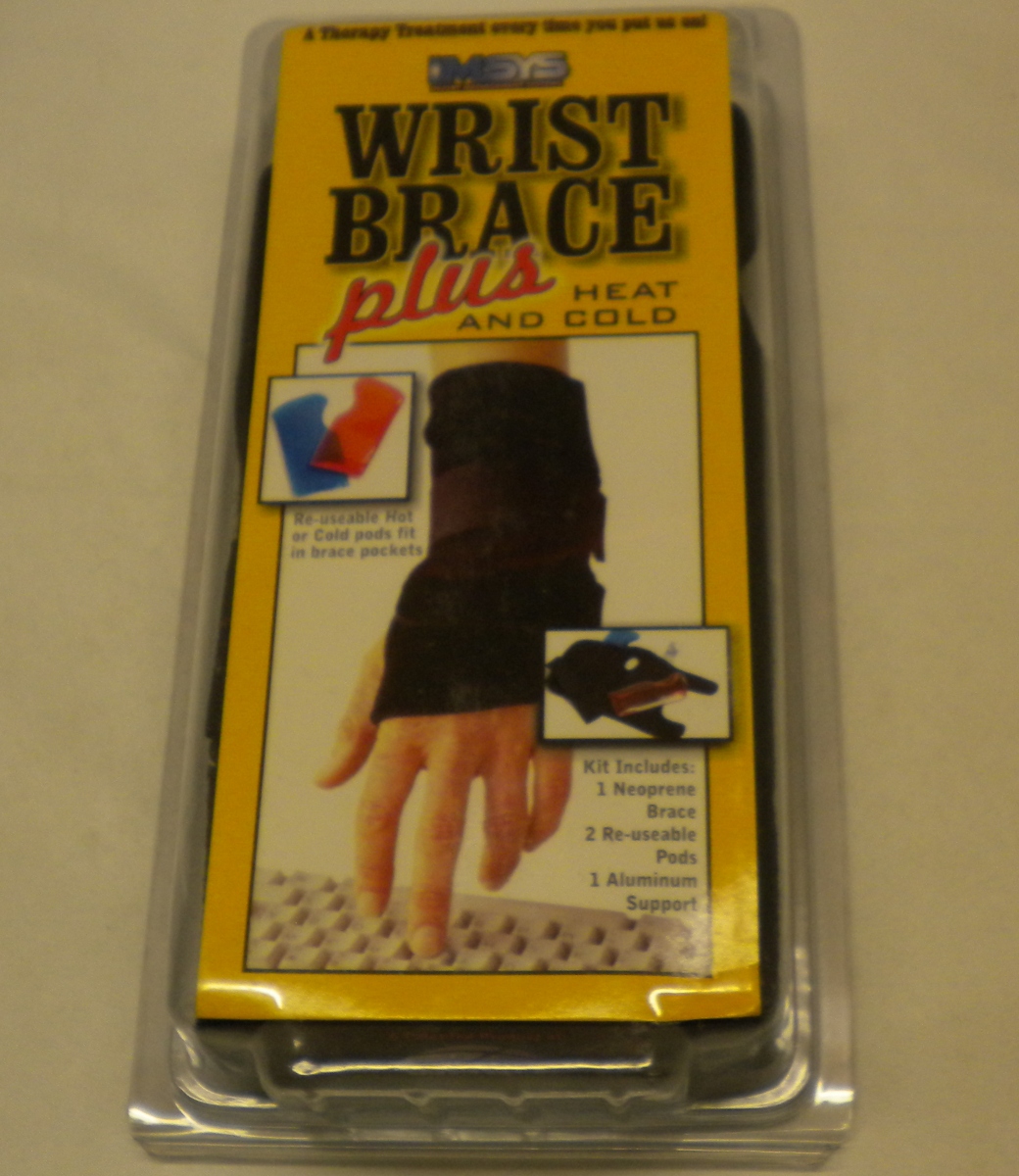 Wrist Brace W/Hot-Cold Inserts - Unit Of 6 Pieces - MSRP $19.95 Each - U Pay $6.00 Each