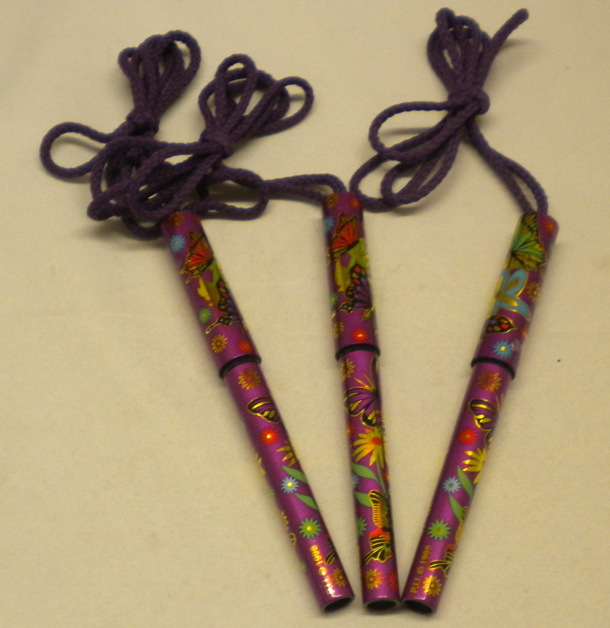 Butterfly Design Lanyard Pen - Unit Of 24 Pens - MSRP to $3.99 Each - u Pay .60 Each