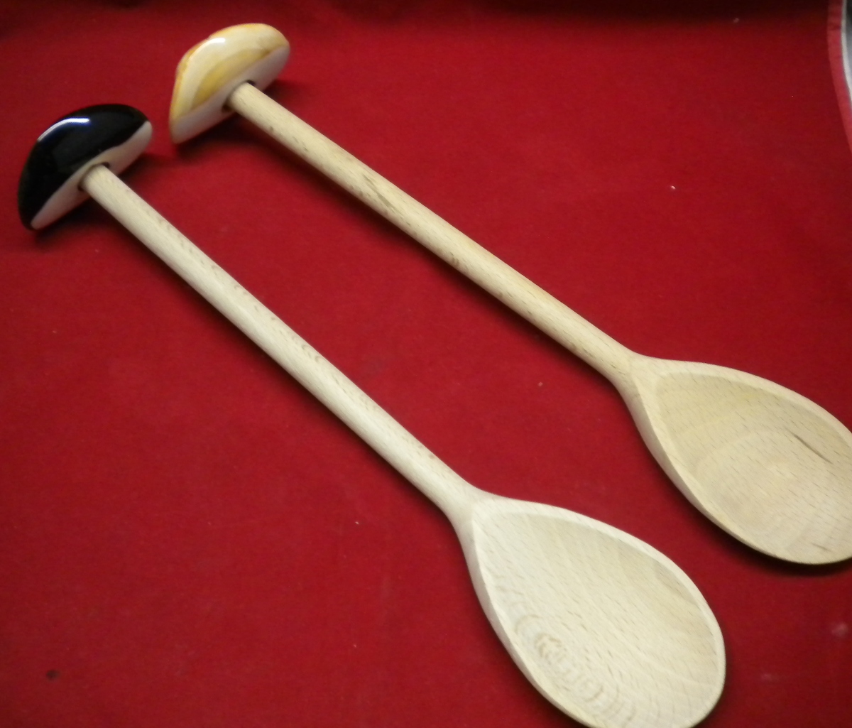 Wood Kitchen Spoon With Cowboy Hat Topper - Unit Of 12 Spoons - MSRP $5.99 each - U Pay $1.50 Each