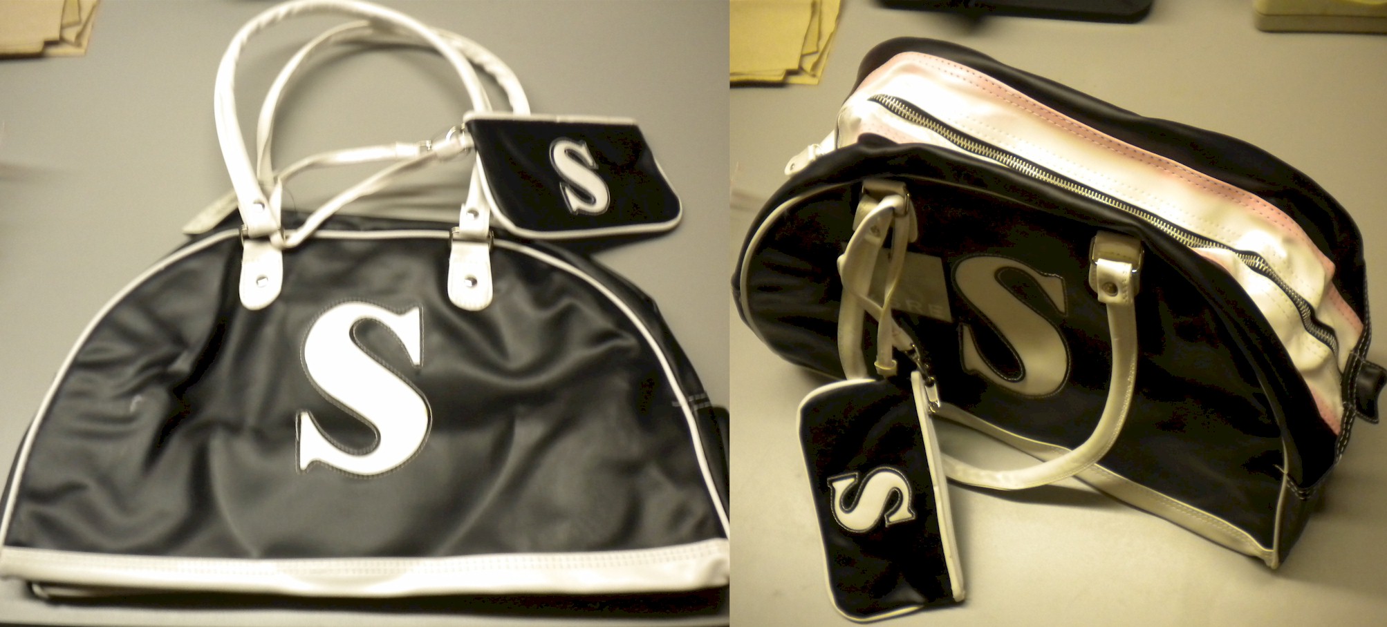 Large Initial S Handbag W/Wristlet - Unit Of 4 Bags - MSRP $19.95+ Ea U Pay $4.50 Ea