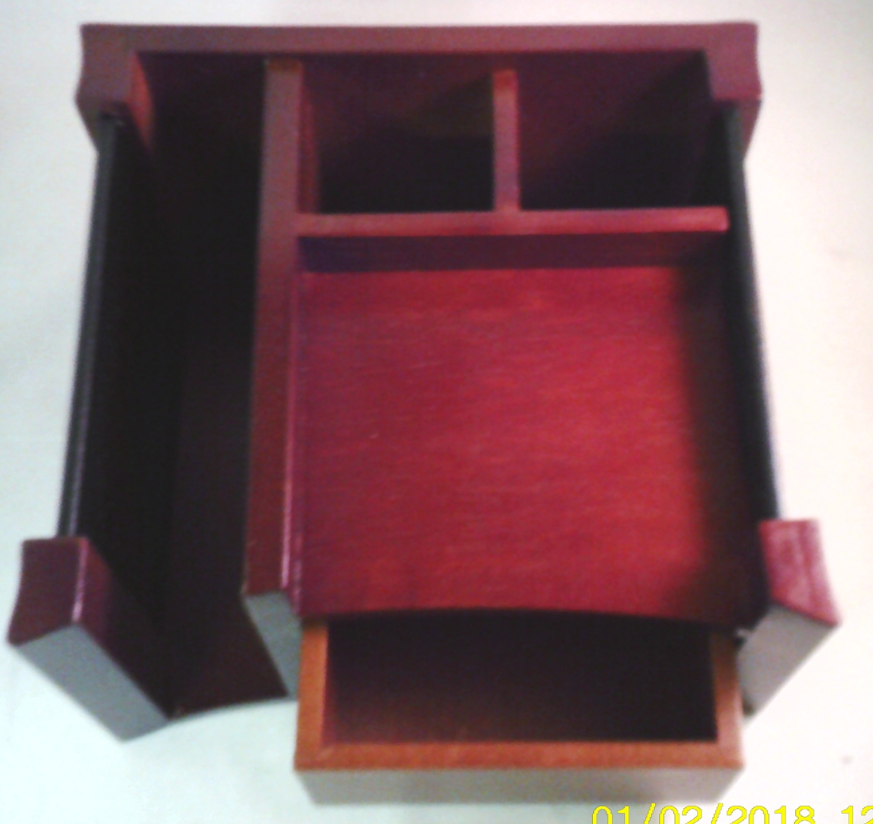 Rolodex Mahogany Desk Organizer - Unit Of 4 Pcs - MSRP $24.99 - U Pay $7.50 Each