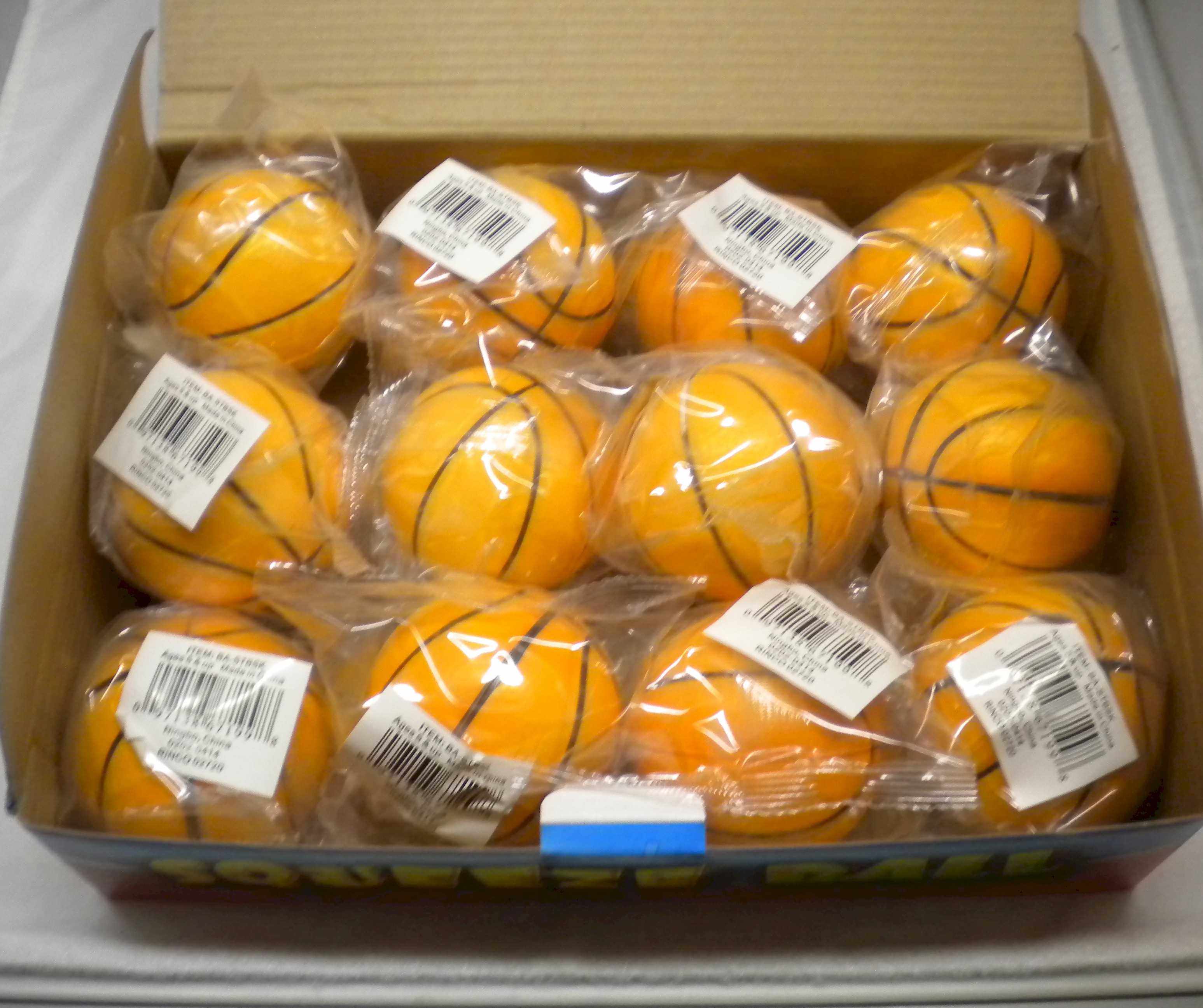 2.5 Inch Basketball Squeeze Balls - Unit Of 24 Balls - MSRP $3.99 Each - U Pay $.90 Each