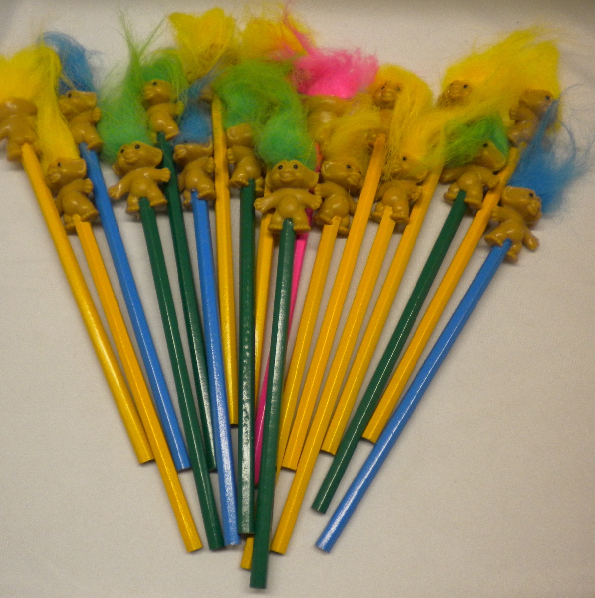 Troll Topper 8" Pencils - One Unit Is 24 Troll Pencils - MSRP $2.99 Each - U Pay $.75 Each