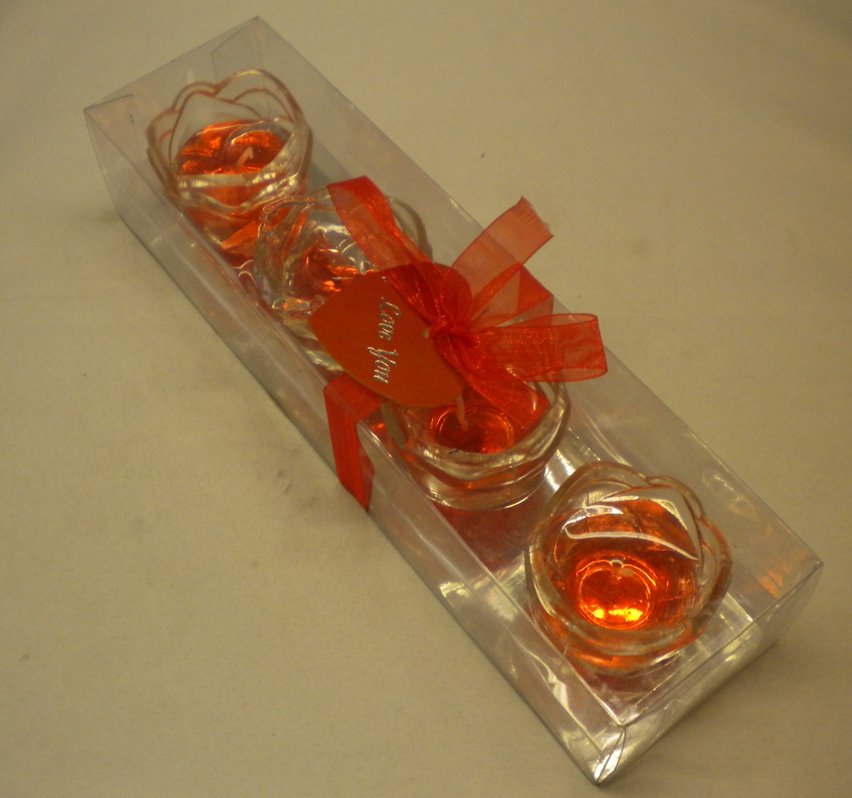 Rose Shape Gel Candle set of 4 -Unit Of 12 Sets -MSRP $5.99 Set U Pay $1.50 Set