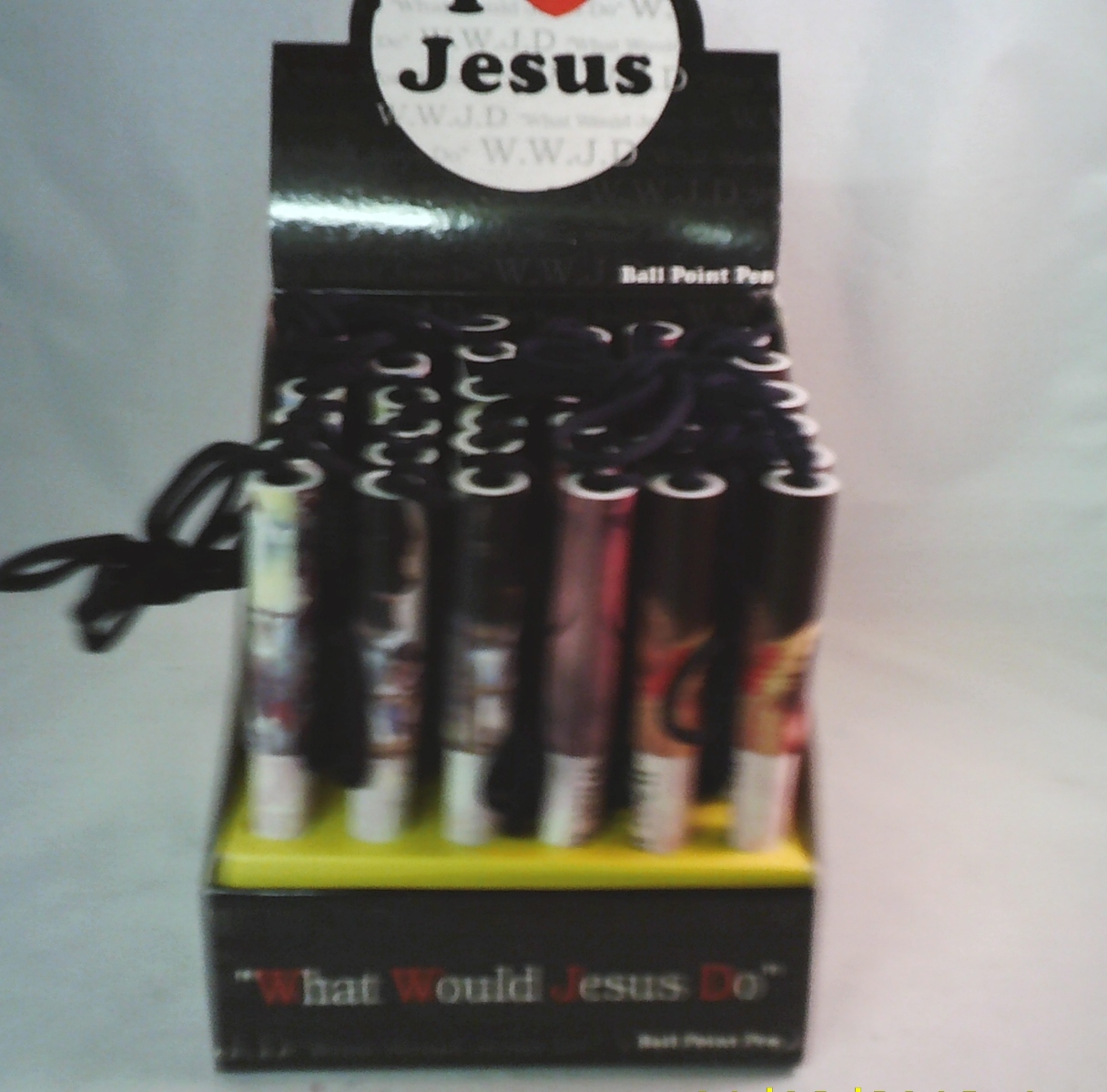 I Love Jesus Lanyard Pen Unit Of 36 Pens - MSRP To $3.99 each - U Pay $.60 Each