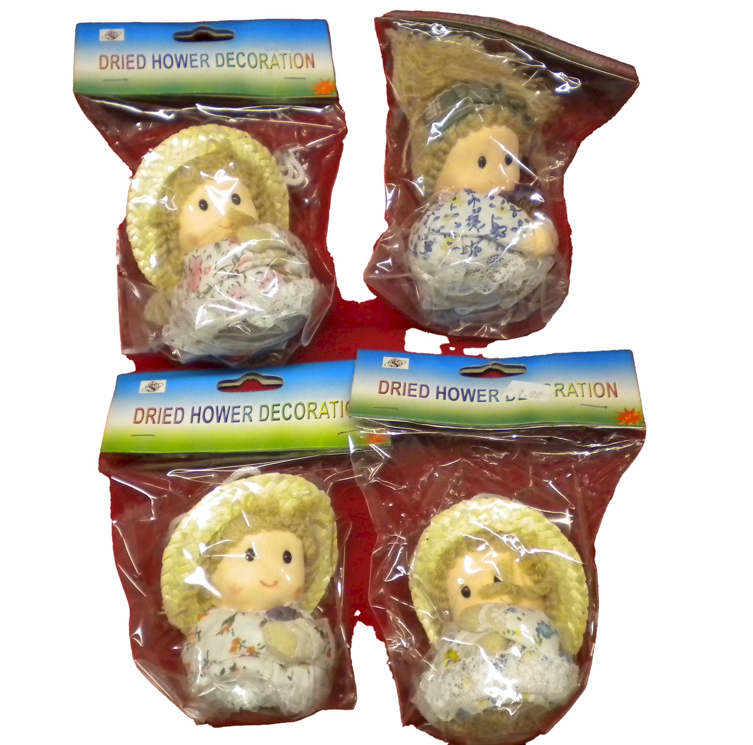 3 1/2" Potpourri Dolls - Unit of 24 Dolls - MSRP $3.99 Each - U Pay $.75 Each