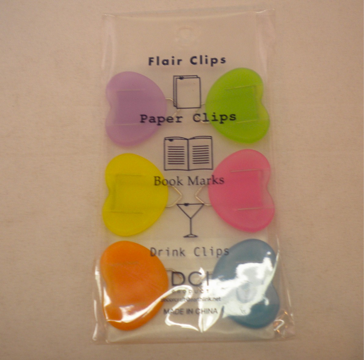 Pack Of 6 Flair Paper Clips - Unit Of 24 Packs - MSRP $1.99 Each - U Pay $.40 Each