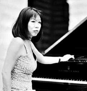 Aki Takase at the piano