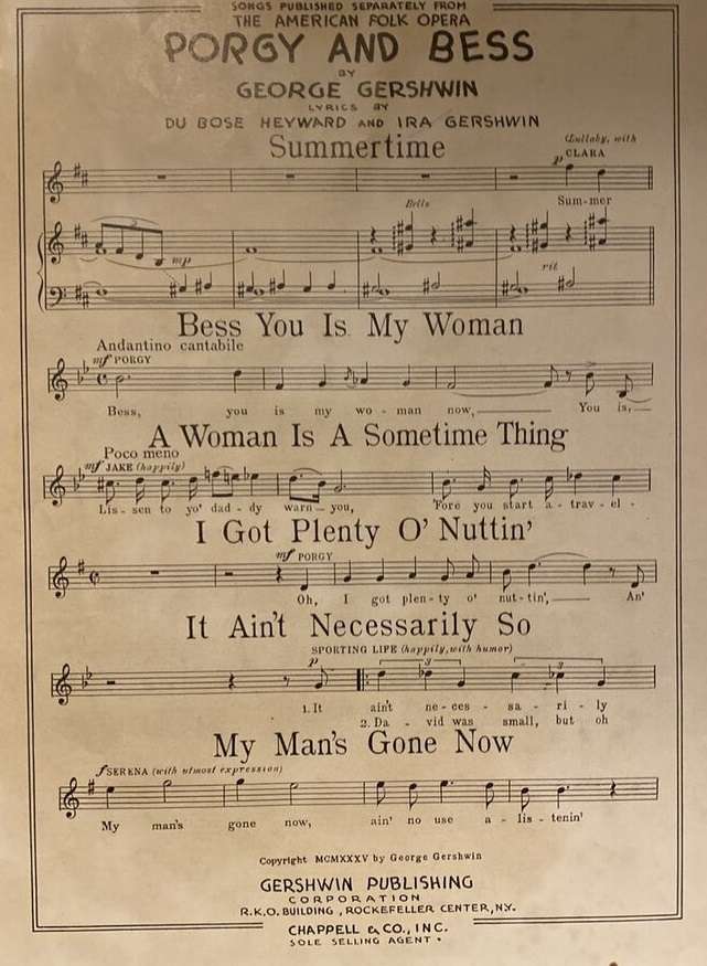 Summertime Sheet Music 2