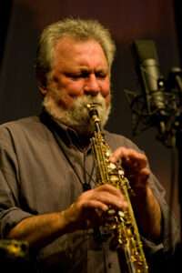 Evan Parker playing saxophone