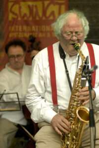 Emil Mangelsdorff playing saxophone