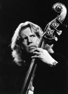 Eberhard Weber holding a bass