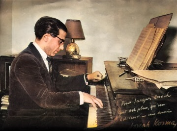 Joseph Kosma at the piano