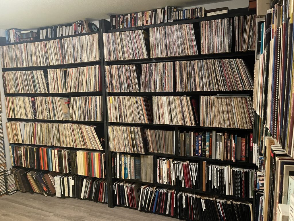 Vinyl jazz album collection