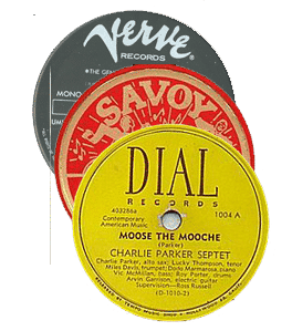 Verve Savoy Dial record labels