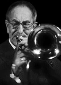 Don Lusher playing trombone