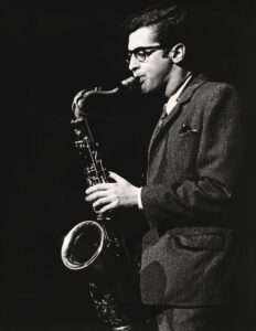 Barney Wilen playing saxophone