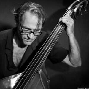 François Moutin playing acoustic bass