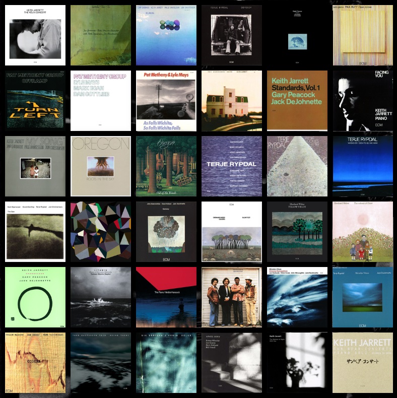 Montage of ECM album covers