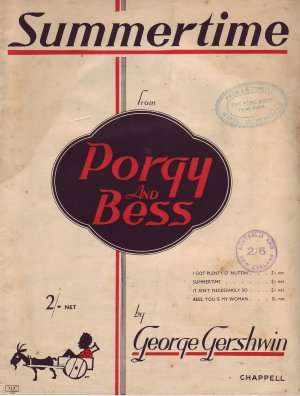 Summertime Sheet Music