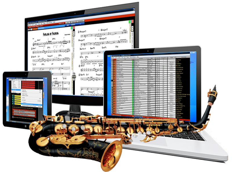 Real Book Software Desktop, Laptop, and Tablet View