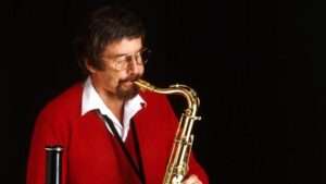 Errol Buddle playing saxophone