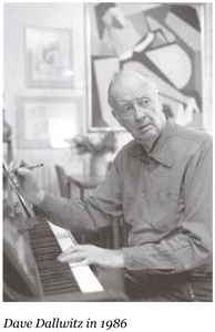 Dave Dallwitz seated in his studio
