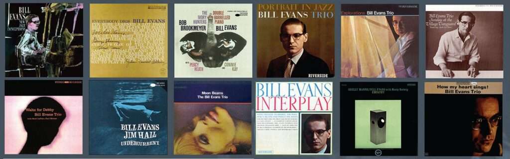 Bill Evans album collage