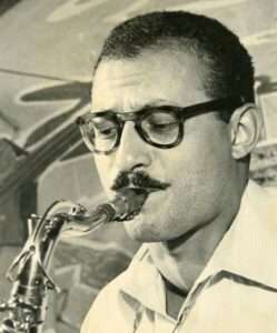 Guy Lafitte playing saxophone