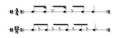 Rumba clave notation