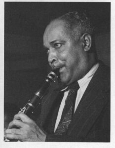 Albert Nicholas playing clarinet
