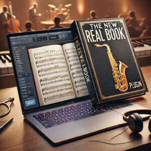 Saxophone and laptop