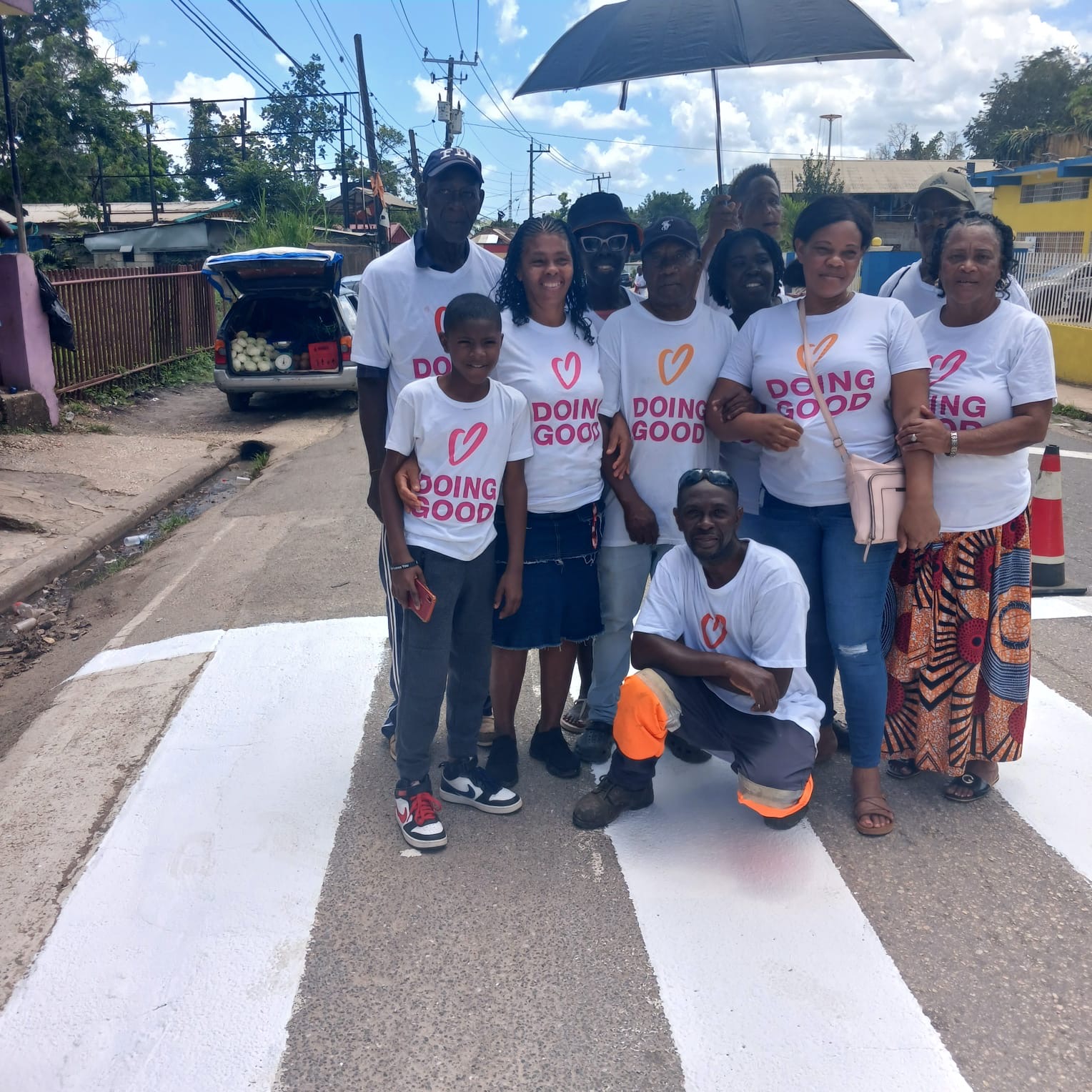 Good Deeds Day Volunteers: Crosswalk Painting 