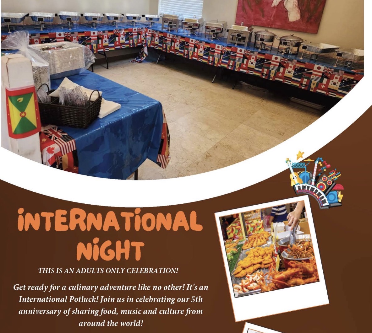 Annual International Night Event Through Collaboration With ISG Cares 