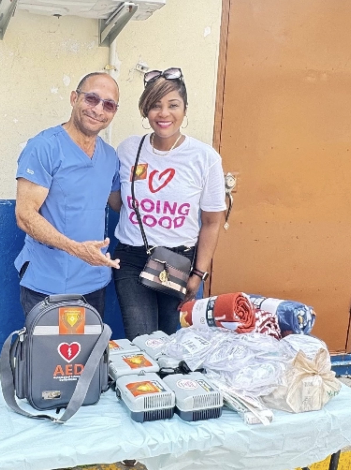 Medical Supplies  Donation to Dr. Comrie For Black River Hospital, St. Elizabeth, Jamaica 