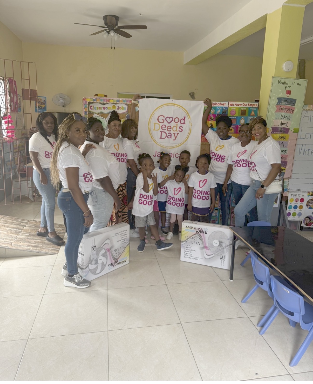 Fans Donation At McGrath Road Basic School, St. Catherine, Jamaica 