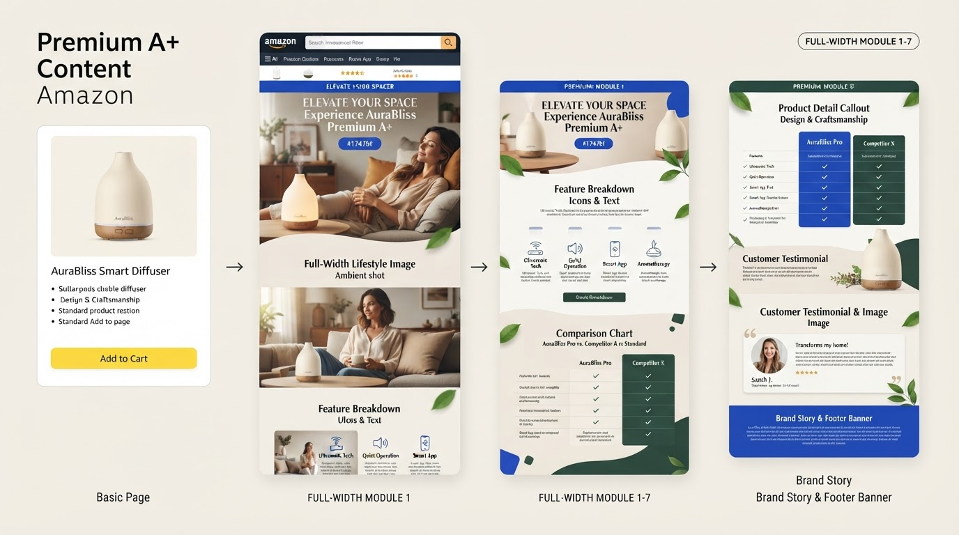 How to Increase Amazon Conversions with Premium A+ Content: 7 Modules That Sell