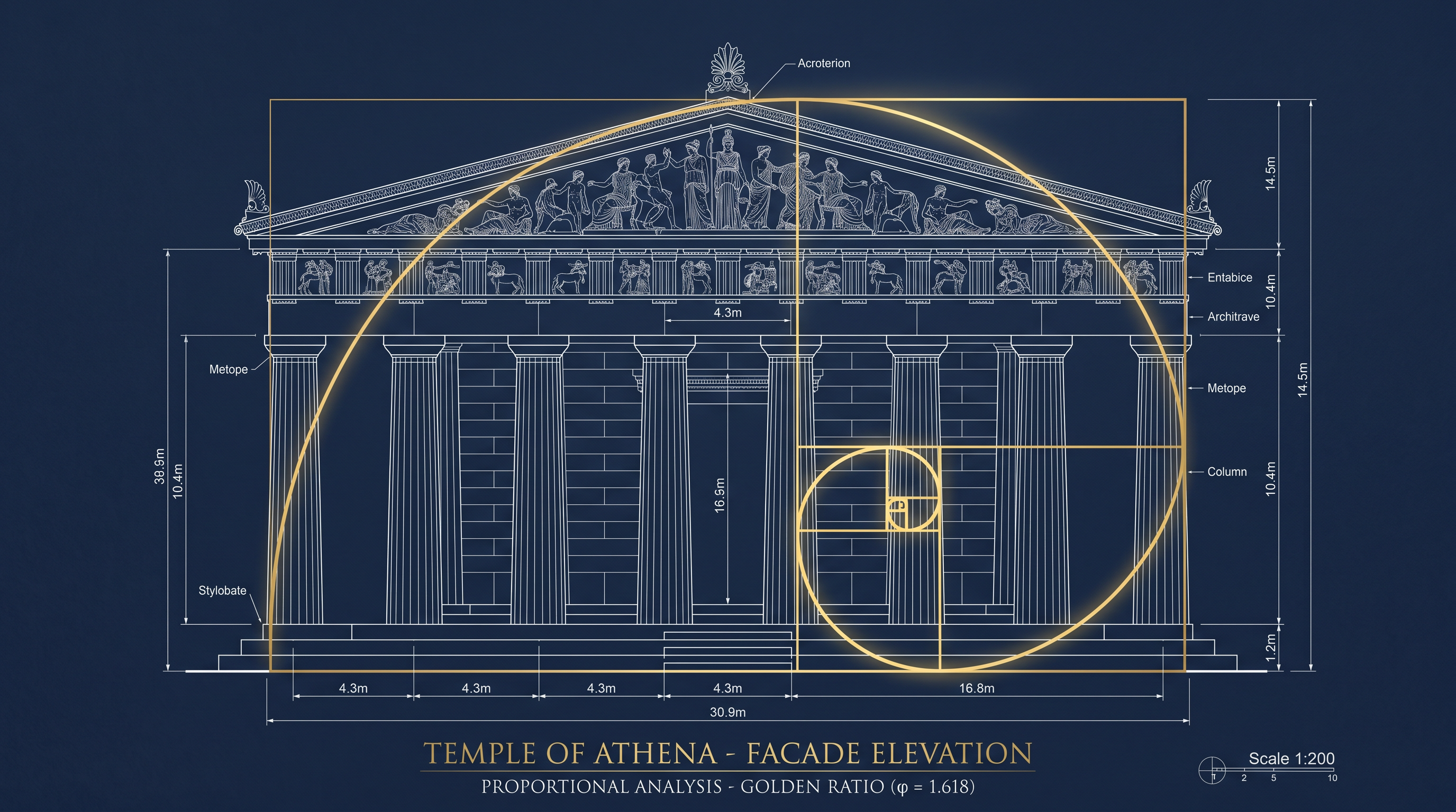 Golden Ratio Architecture: Phi Fact vs Fiction in Iconic Buildings & Timeless Design