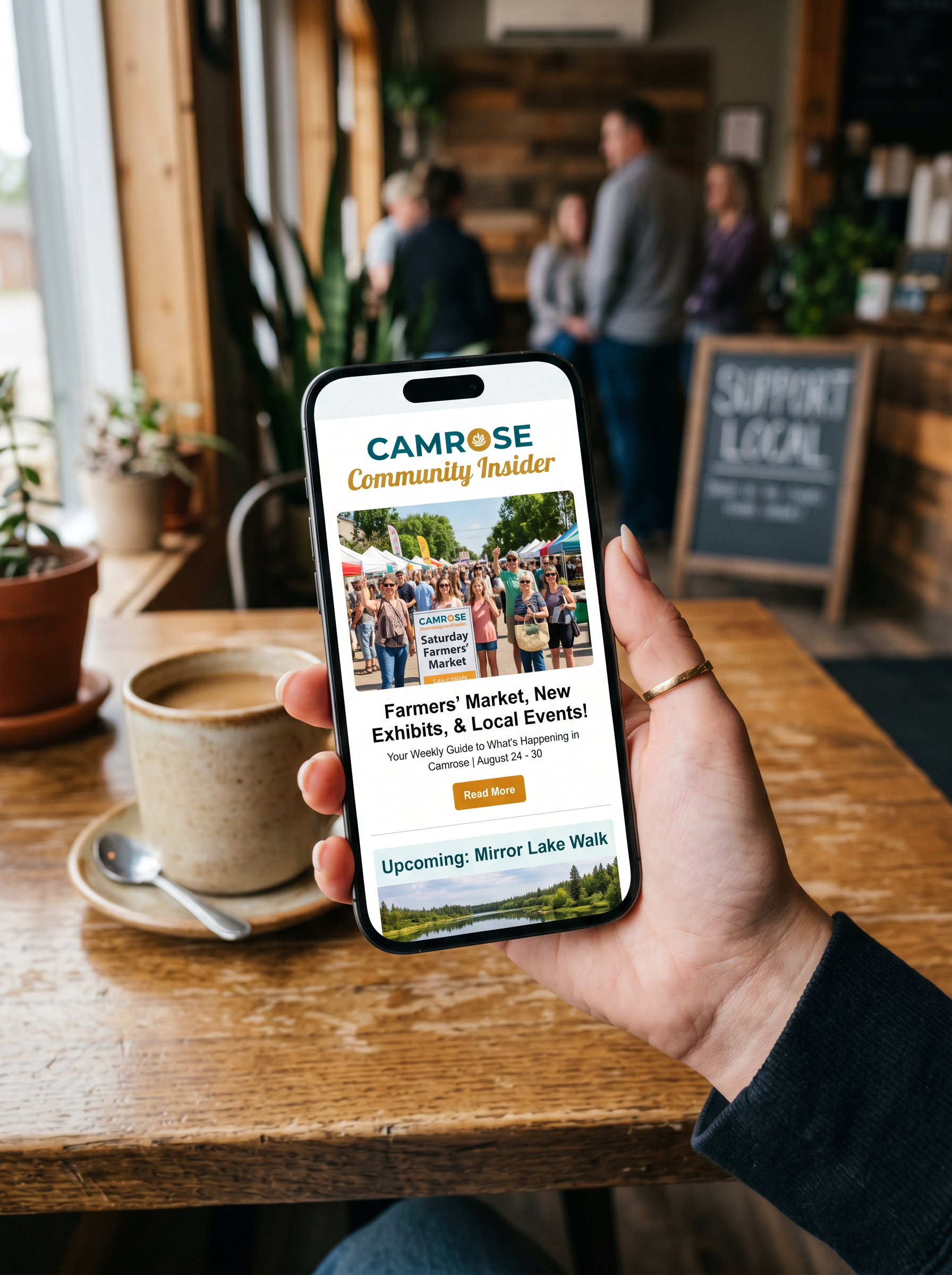 Newsletter on iPhone
