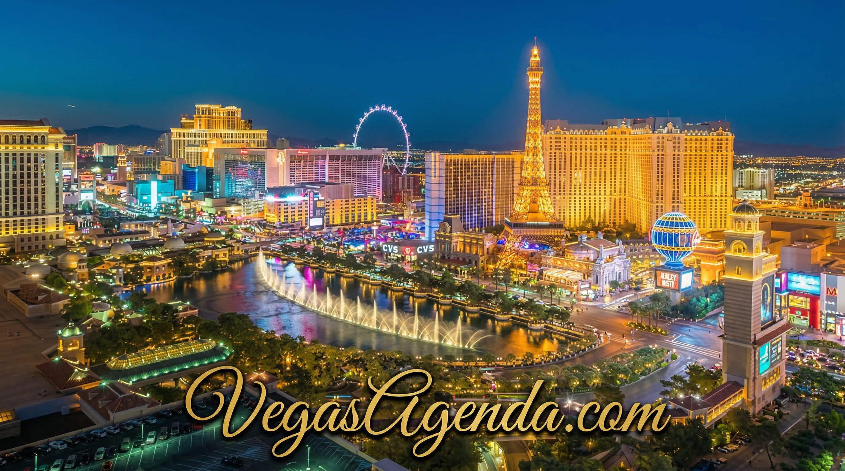 Vegas Agenda – Las Vegas Strip at night
