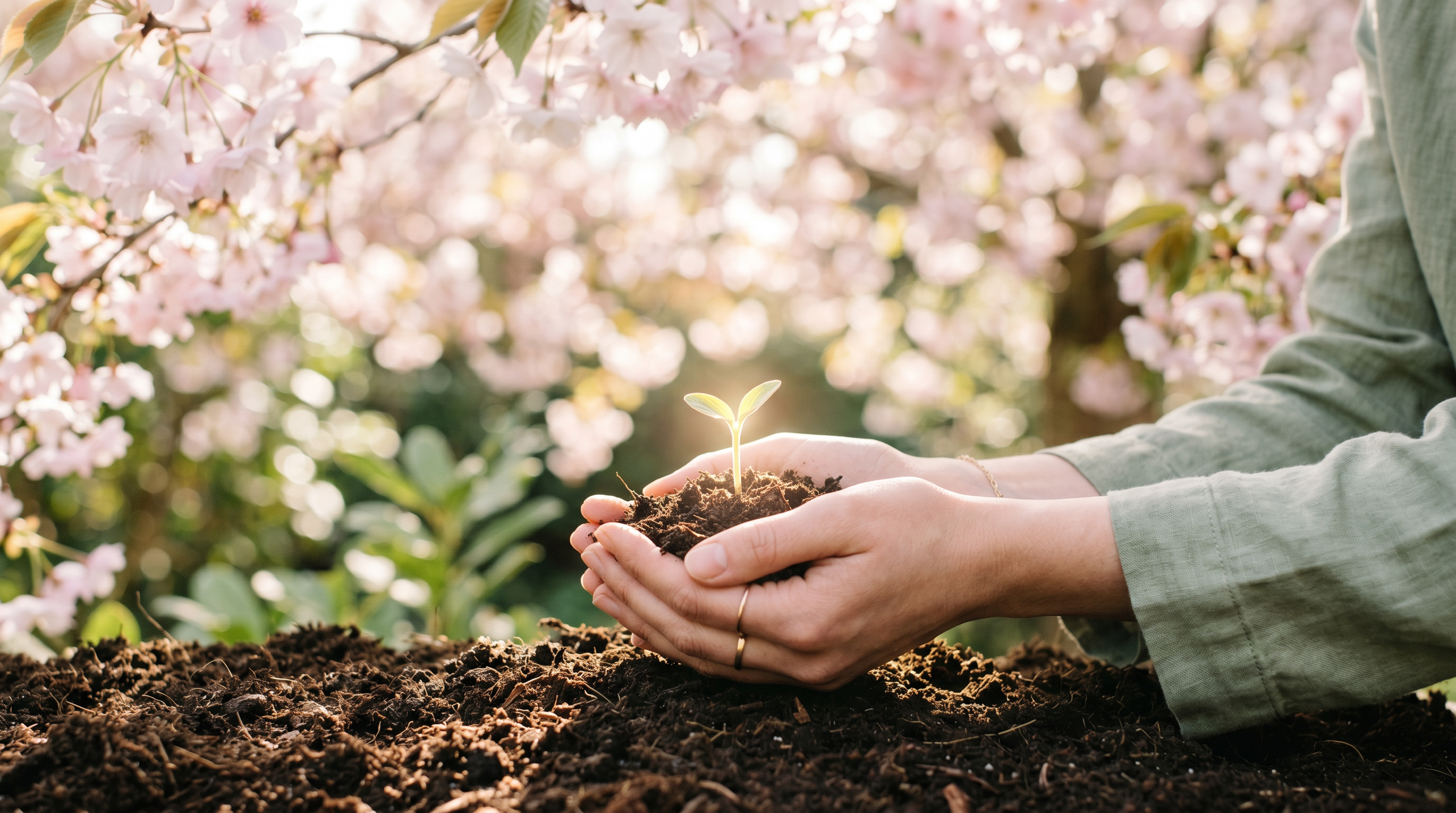 Serene scene representing fertility and new beginnings