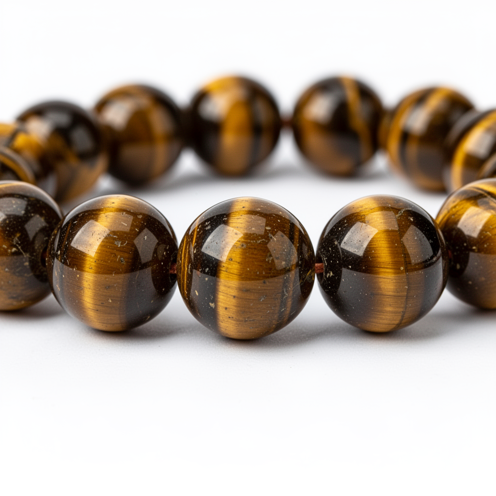 Tiger's Eye gemstone beads in Brown