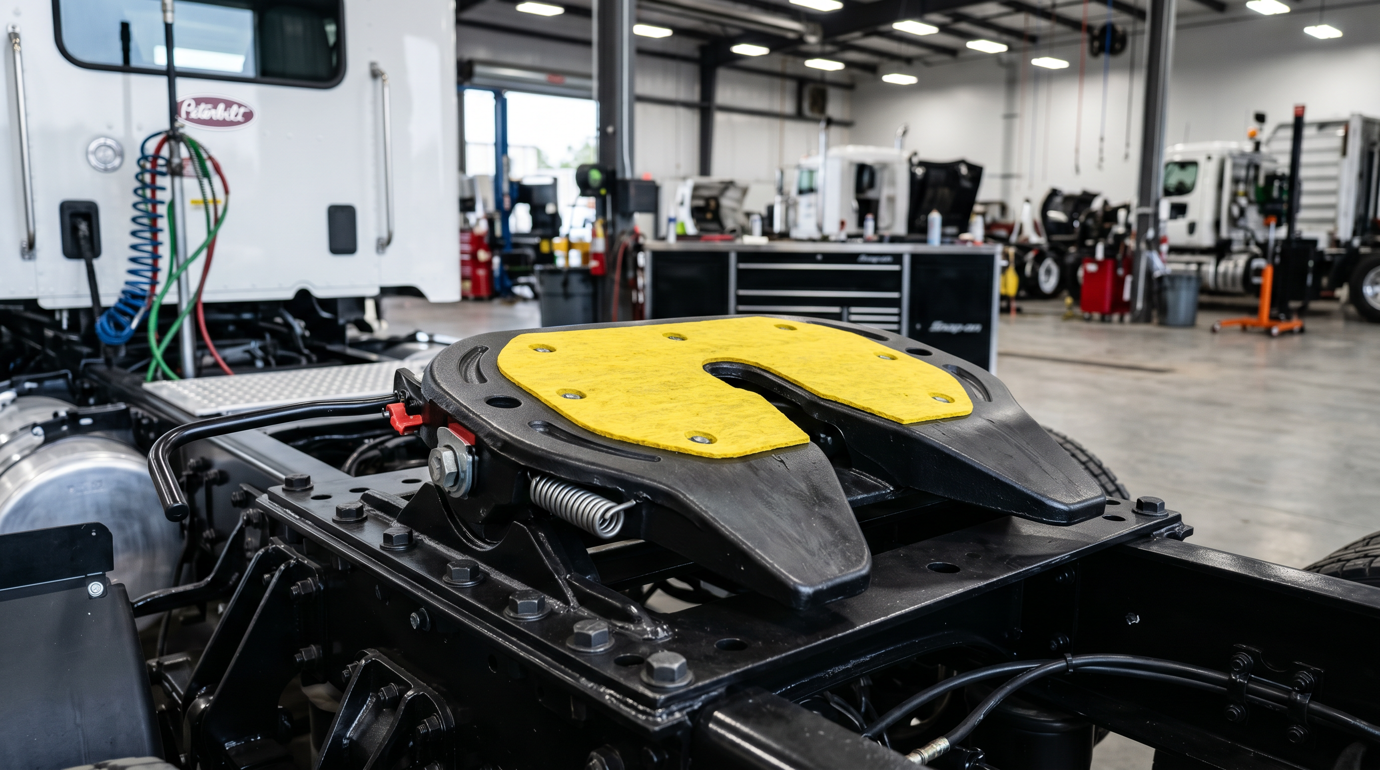 Clean fifth wheel with Gear Head grease pad
