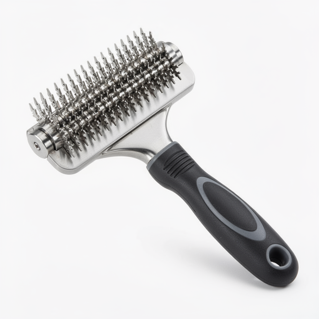 Deshedding Rake - Rotating Teeth Edition