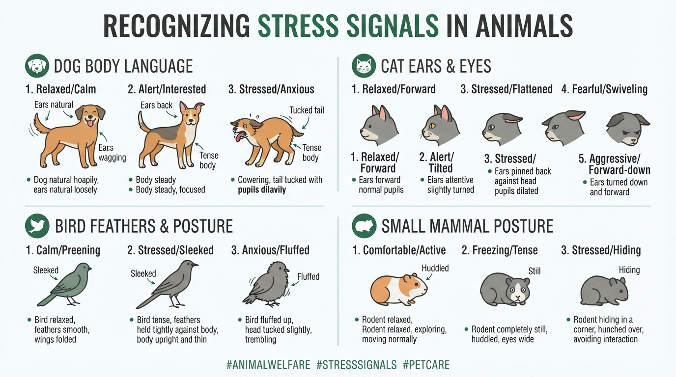 Decoding Animal Stress Signals: Master Body Language Across Species for Optimal Welfare