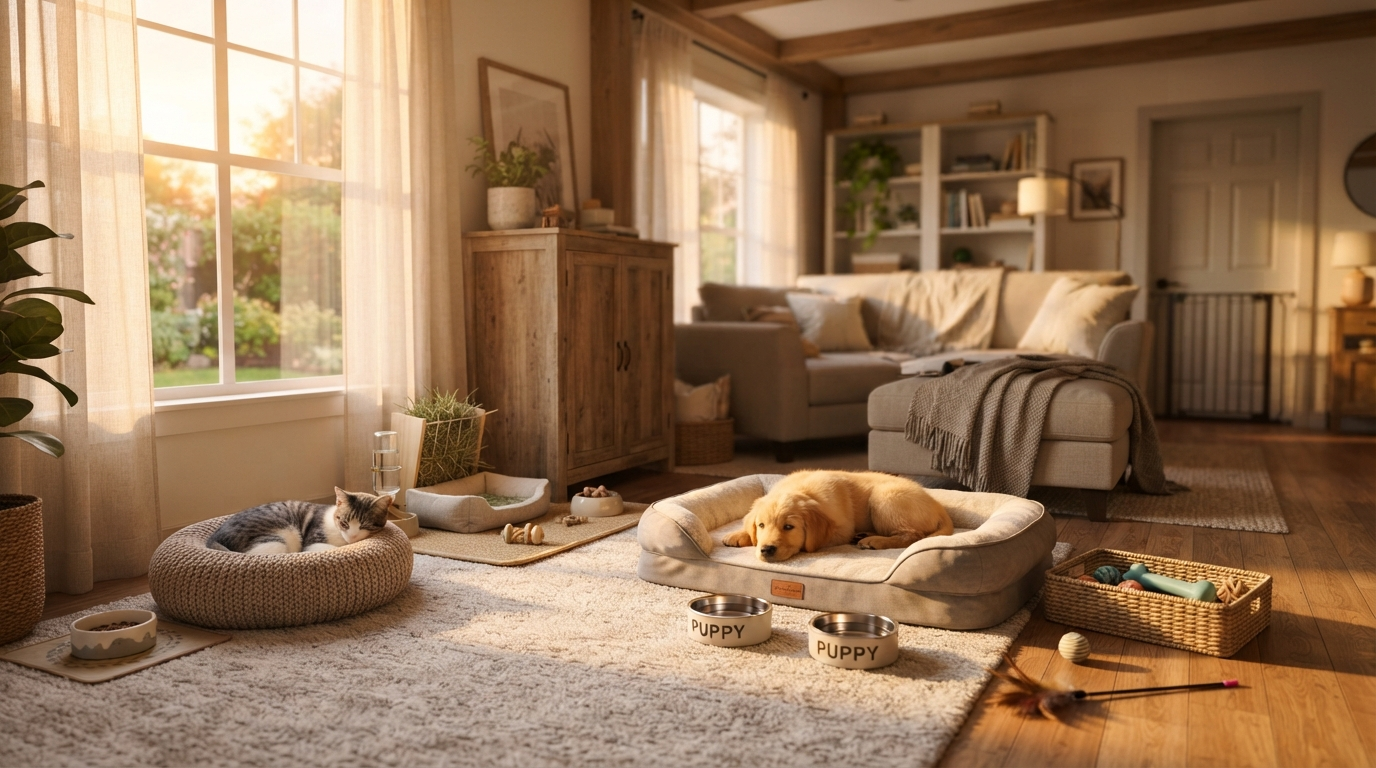 Ultimate New Pet Checklist: Puppy-Proofing, Kitten-Safe Home & First Week Essentials